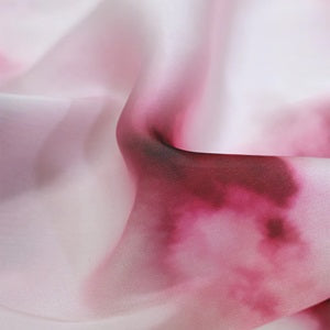 Tie & Dye Pattern Satin Georgette Fabric