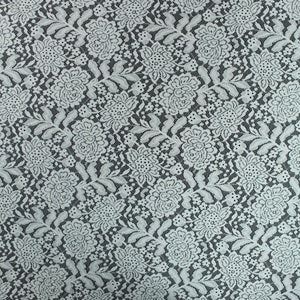 Polyester Floral Design 15 Lace Cut Work Fabric (Rfd)