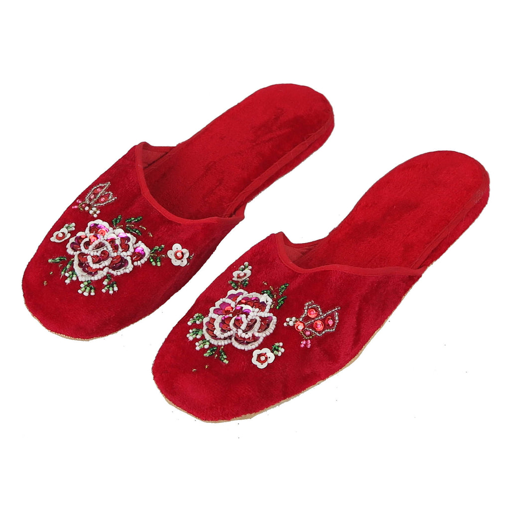 velvet slippers womens