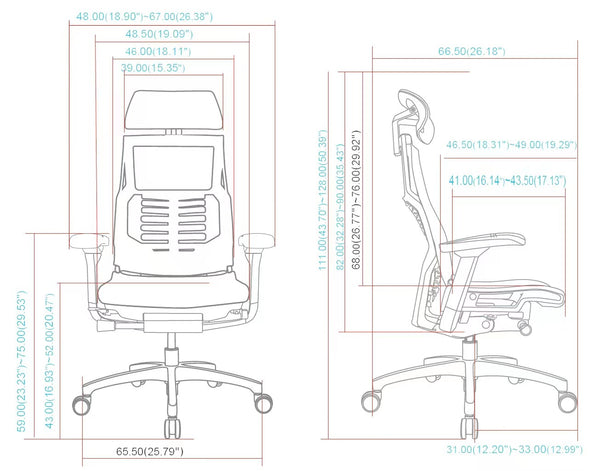 Ergohuman Pofit 2.0 Ergonomic Office Chair