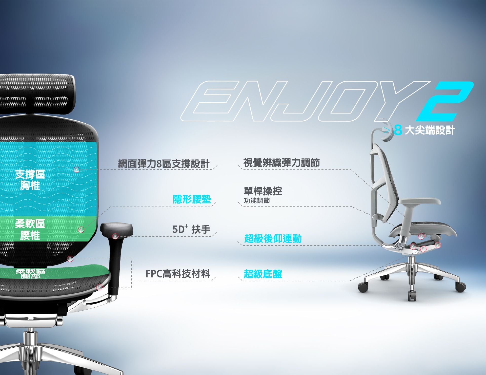 Ergohuman Enjoy Elite 2.0 Ergonomic Office Chair