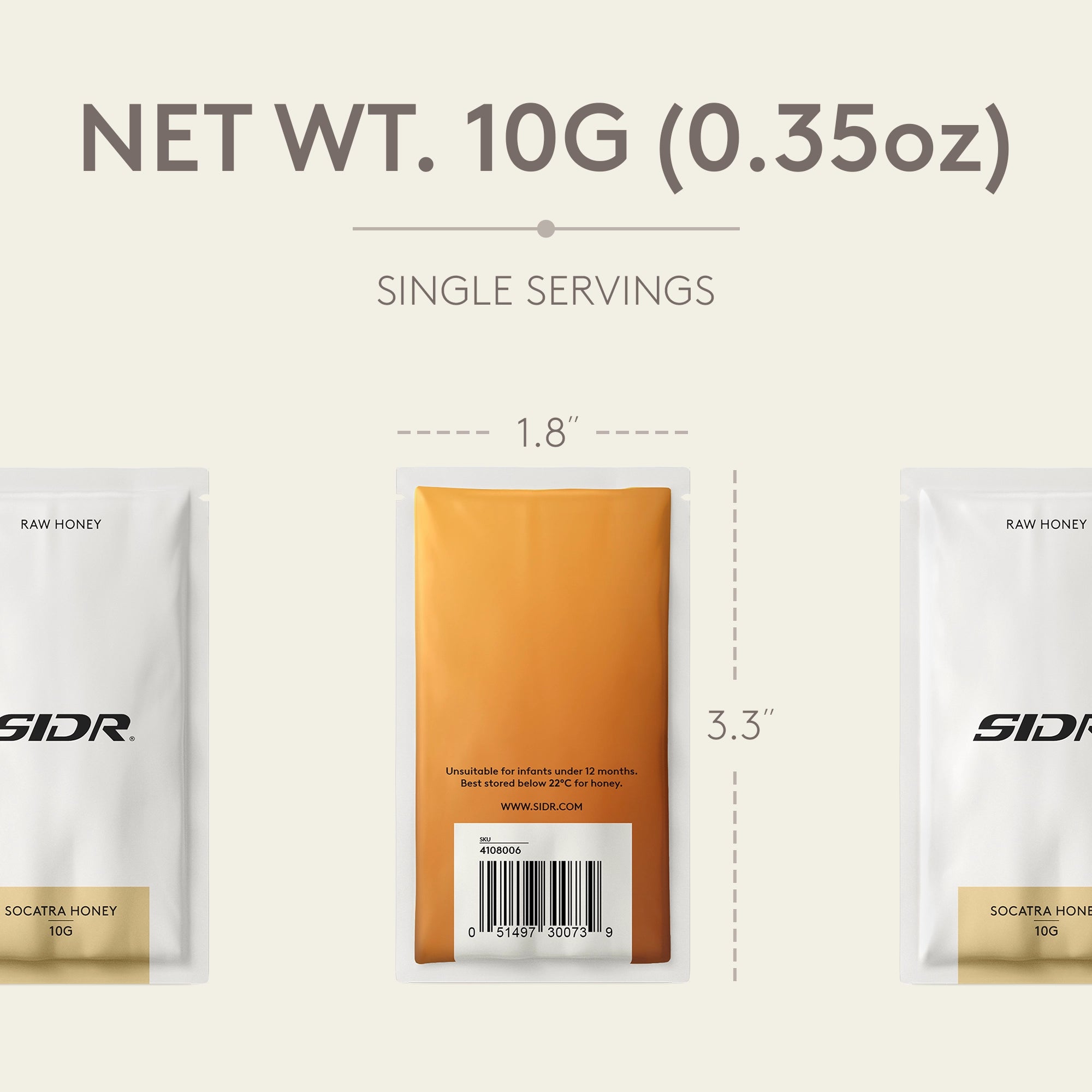 socatra honey packet net weight