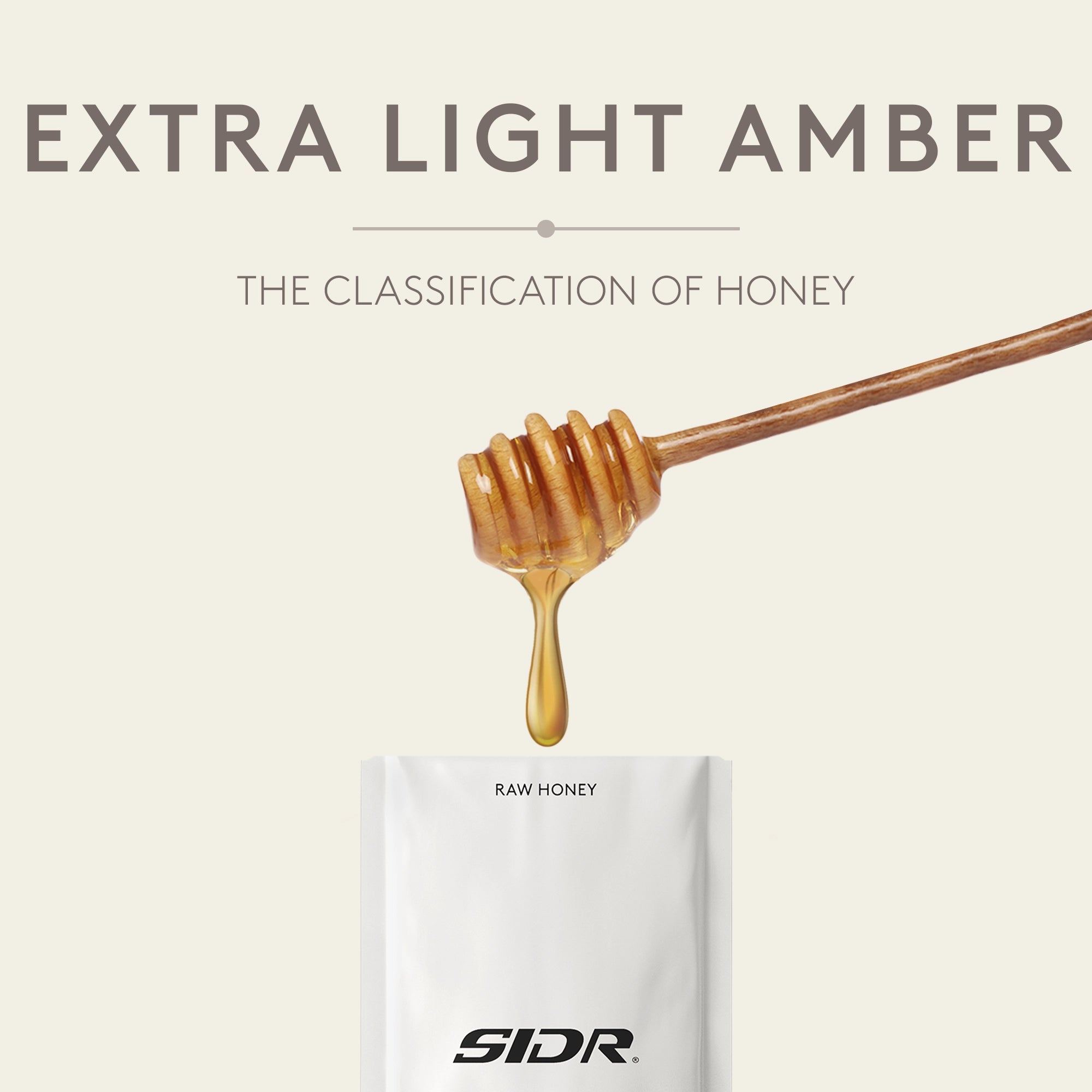 sidr usimi honey packet extra light amber