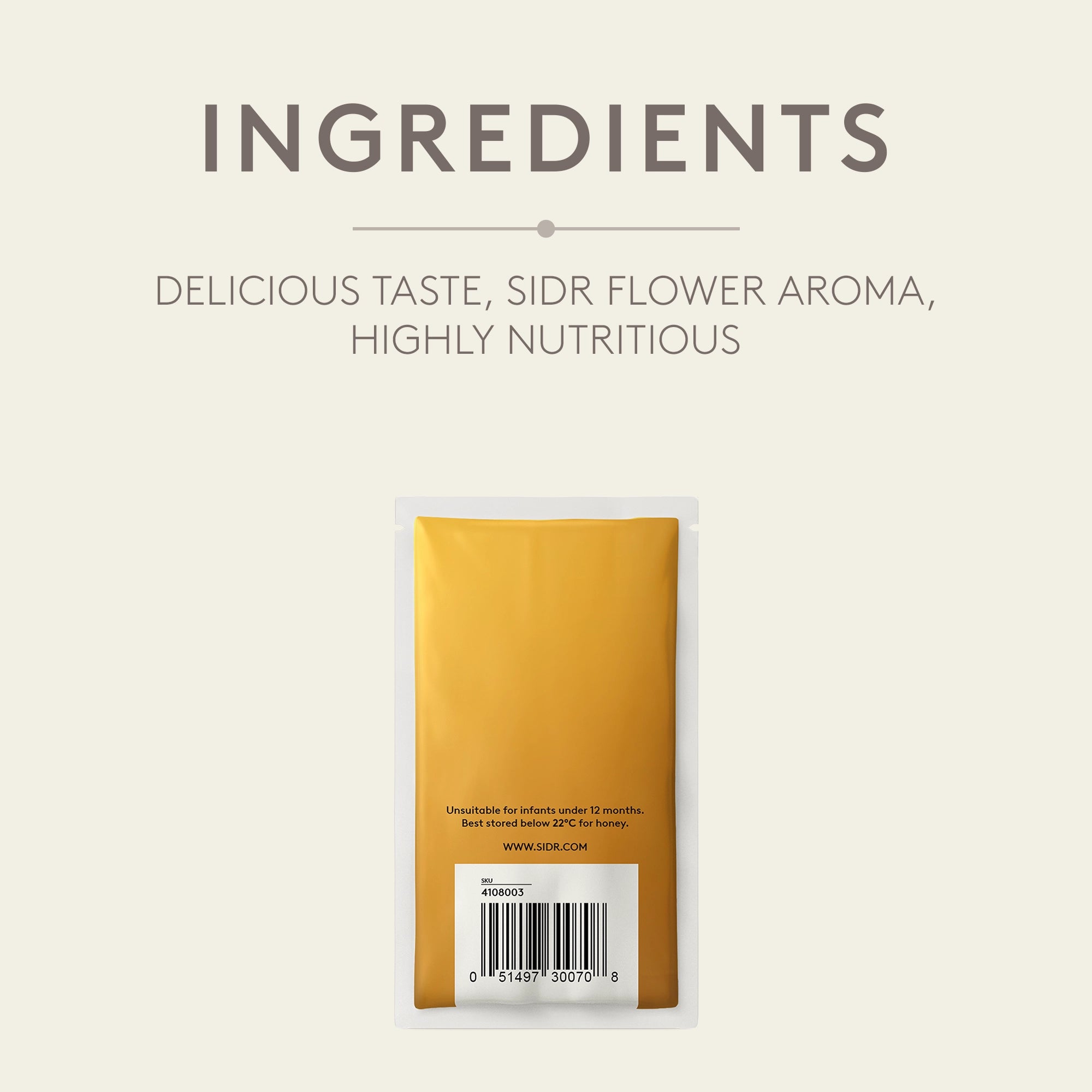 sidr usimi honey packet ingredients