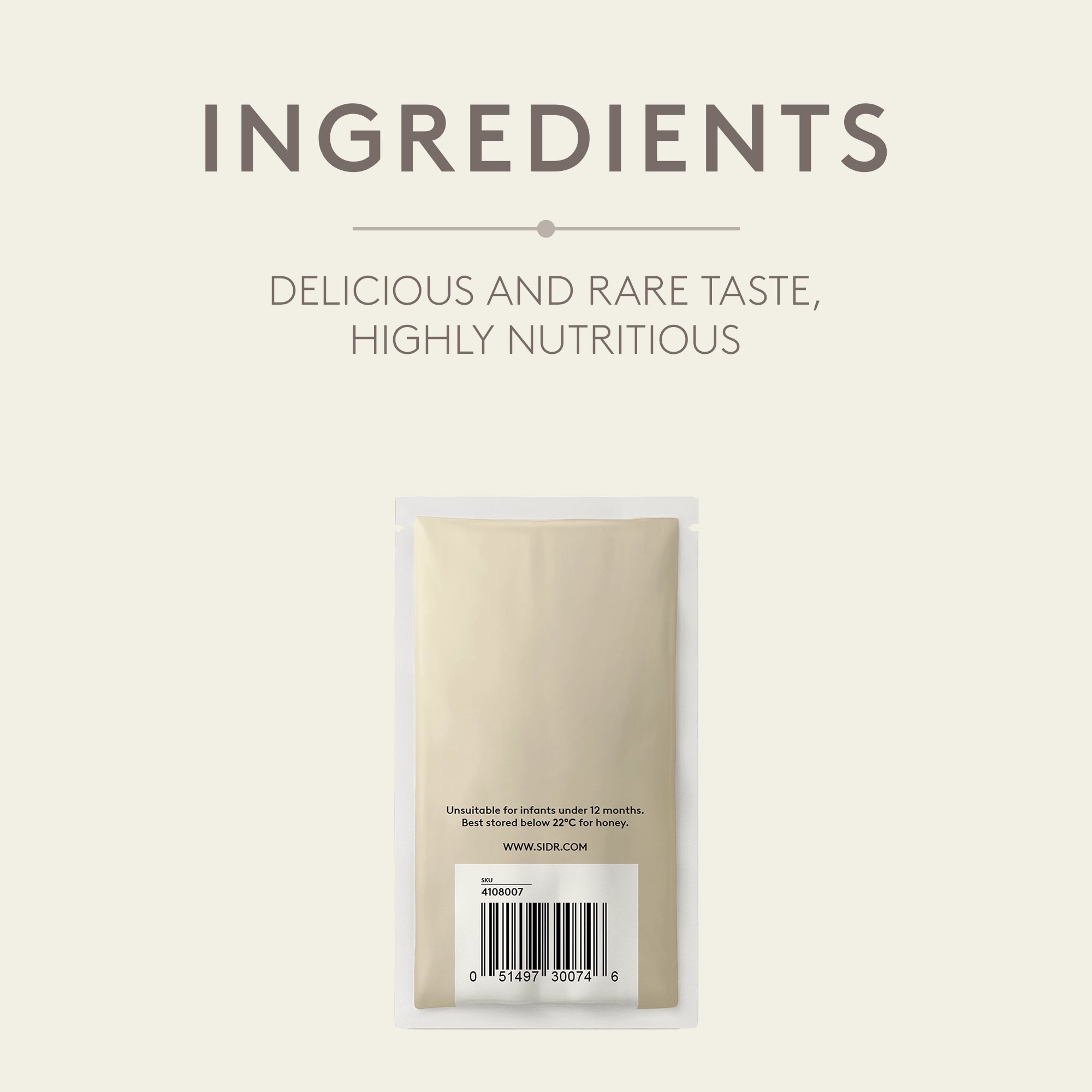 white honey packet ingredients