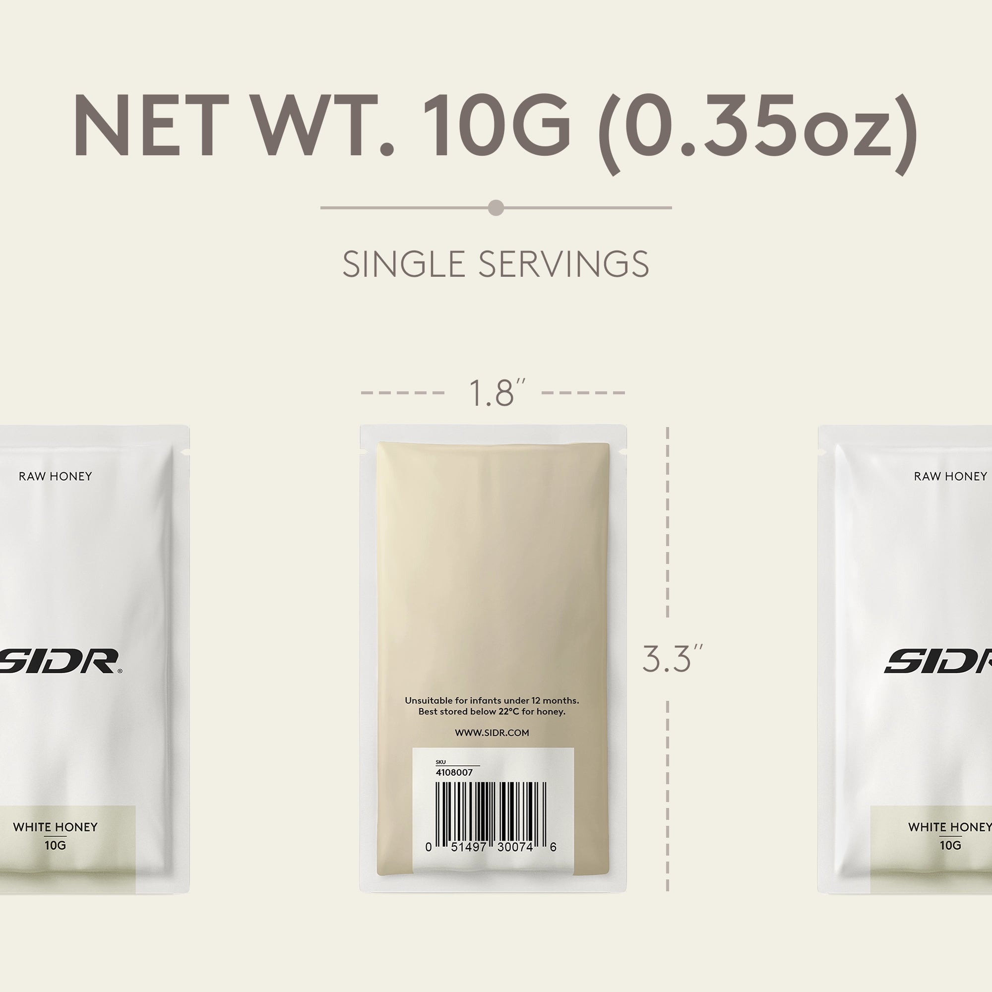 white honey packet net weight