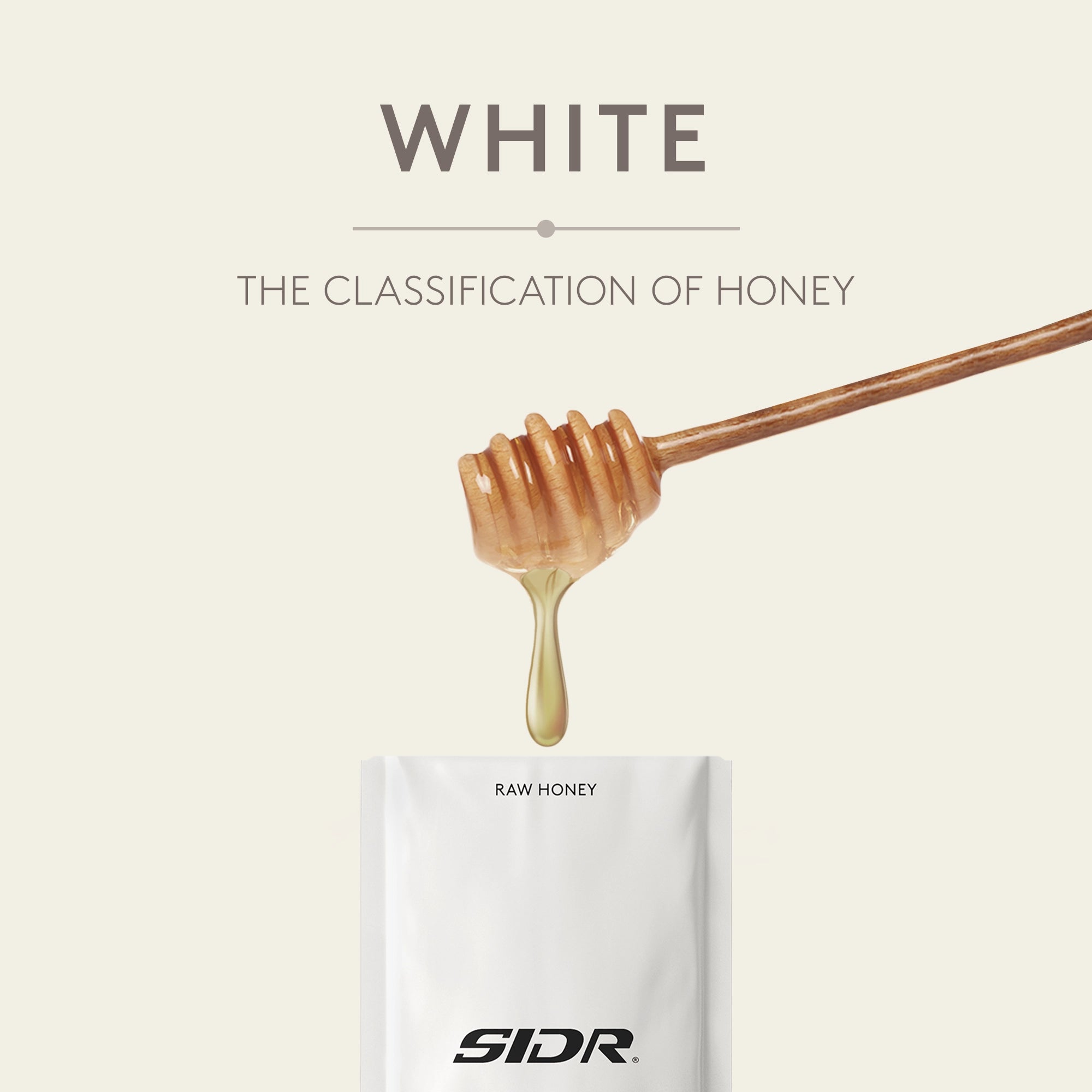 white honey packet white