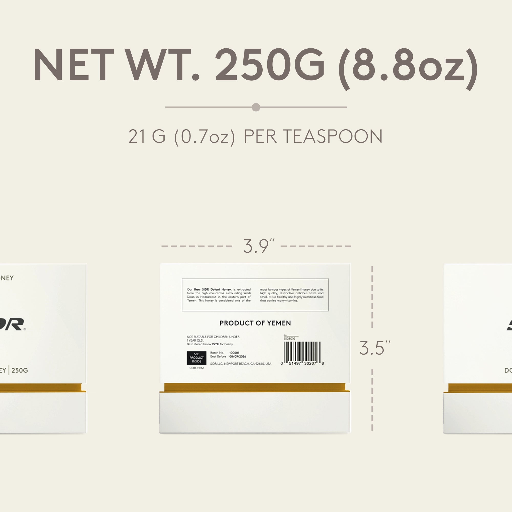 sidr doani honey net weight