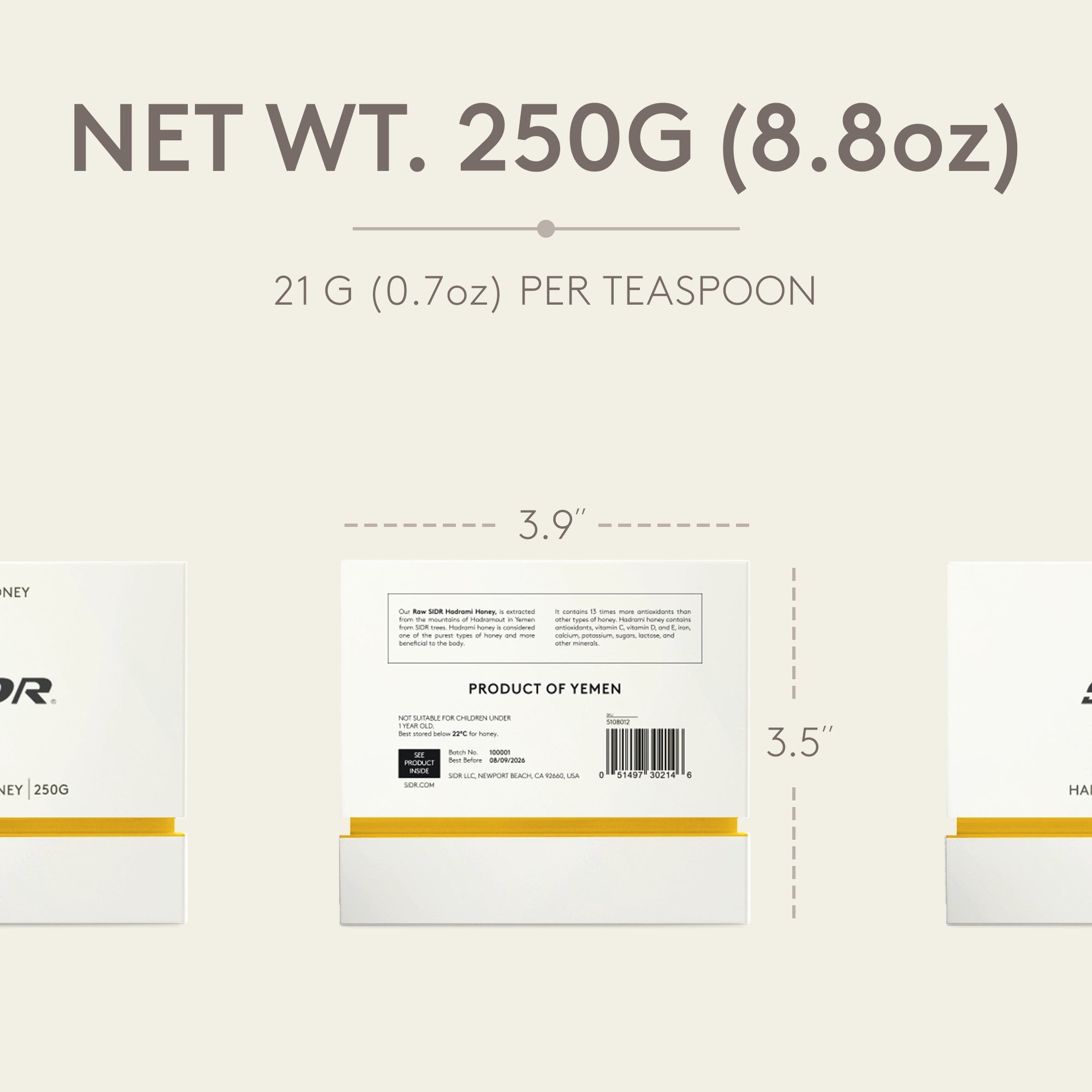 sidr hadrami honey net weight