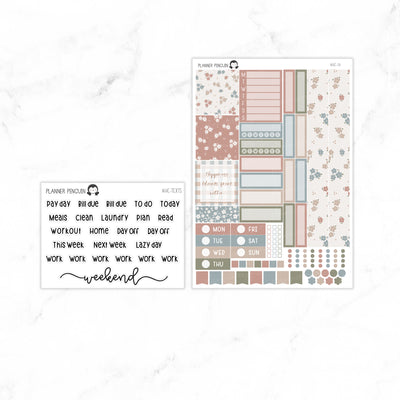 Neutral Spring Hobonichi Cousin A5 Weekly Sticker Kit // #HC-54