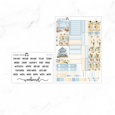 Ocean Breeze Hobonichi Cousin A5 Weekly Sticker Kit // #HC-57