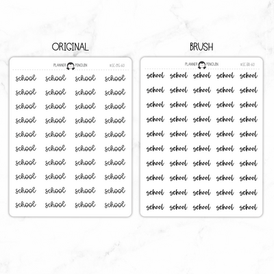 School Script Stickers // #SC-60