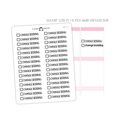 Change Bedding Checkbox Text Stickers| CBS-12