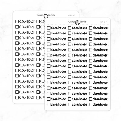 CleanHouse Checkbox Text Stickers| CBS-16