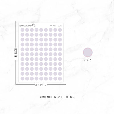 Minimal Transparent Stickers | MINI DOTS