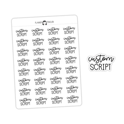 CUSTOM SCRIPT - Script Stickers // #SC-C2