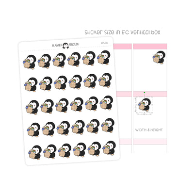 Laundry Penguin Planner Stickers // #PS05