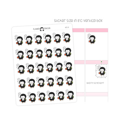 School Study Penguin Planner Stickers // #PS41