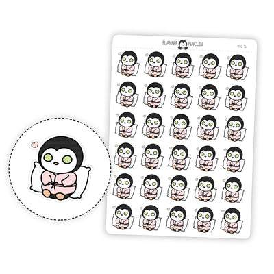 Spa Day Penguin Planner Stickers // #PS16