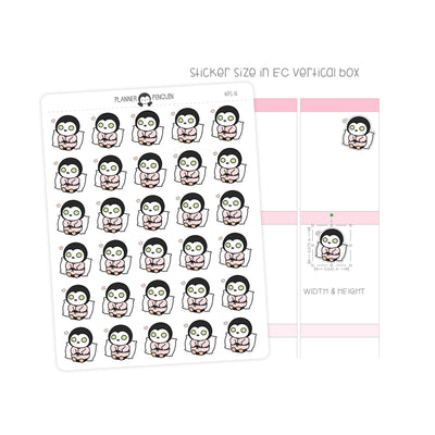 Spa Day Penguin Planner Stickers // #PS16