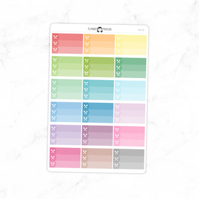 Meal plan half Box Planner Stickers // #HS-18