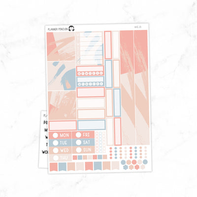 Abstract Hobonichi Cousin A5 Weekly Sticker Kit// #HC-01