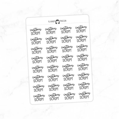 CUSTOM SCRIPT - Script Stickers // #SC-C2