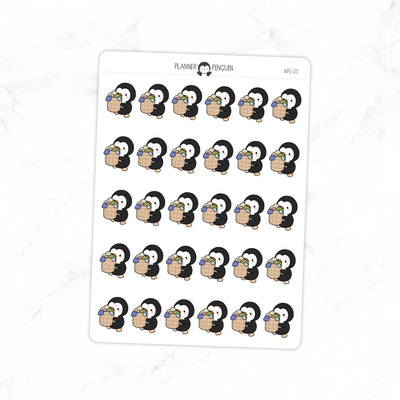 Laundry Penguin Planner Stickers // #PS05