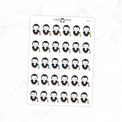 Vacuum Cleaning Penguin Planner Stickers // #PS15