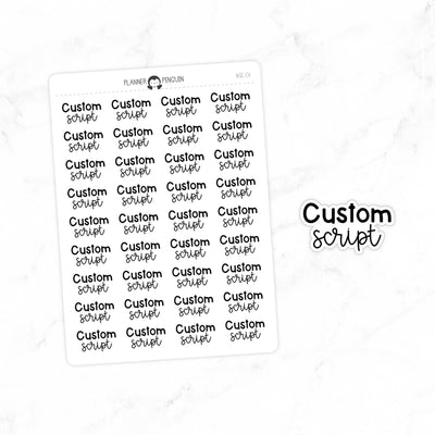 CUSTOM SCRIPT - Script Stickers // #SC-C4