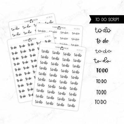 To Do Script Stickers // #SC-03