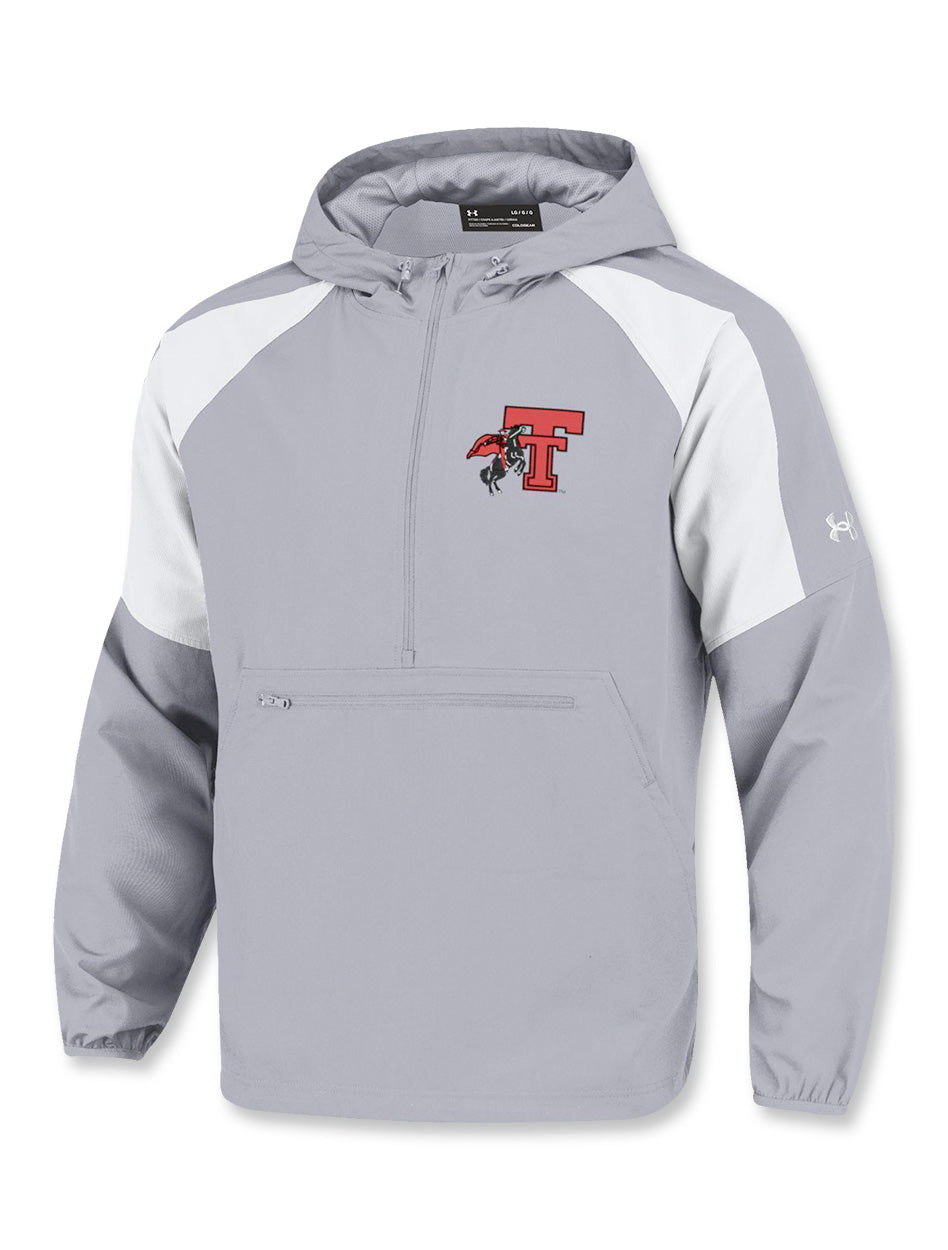 Men's Under Armour White Texas Tech Red Raiders Game Day All Day Fleece  Half-Zip Jacket