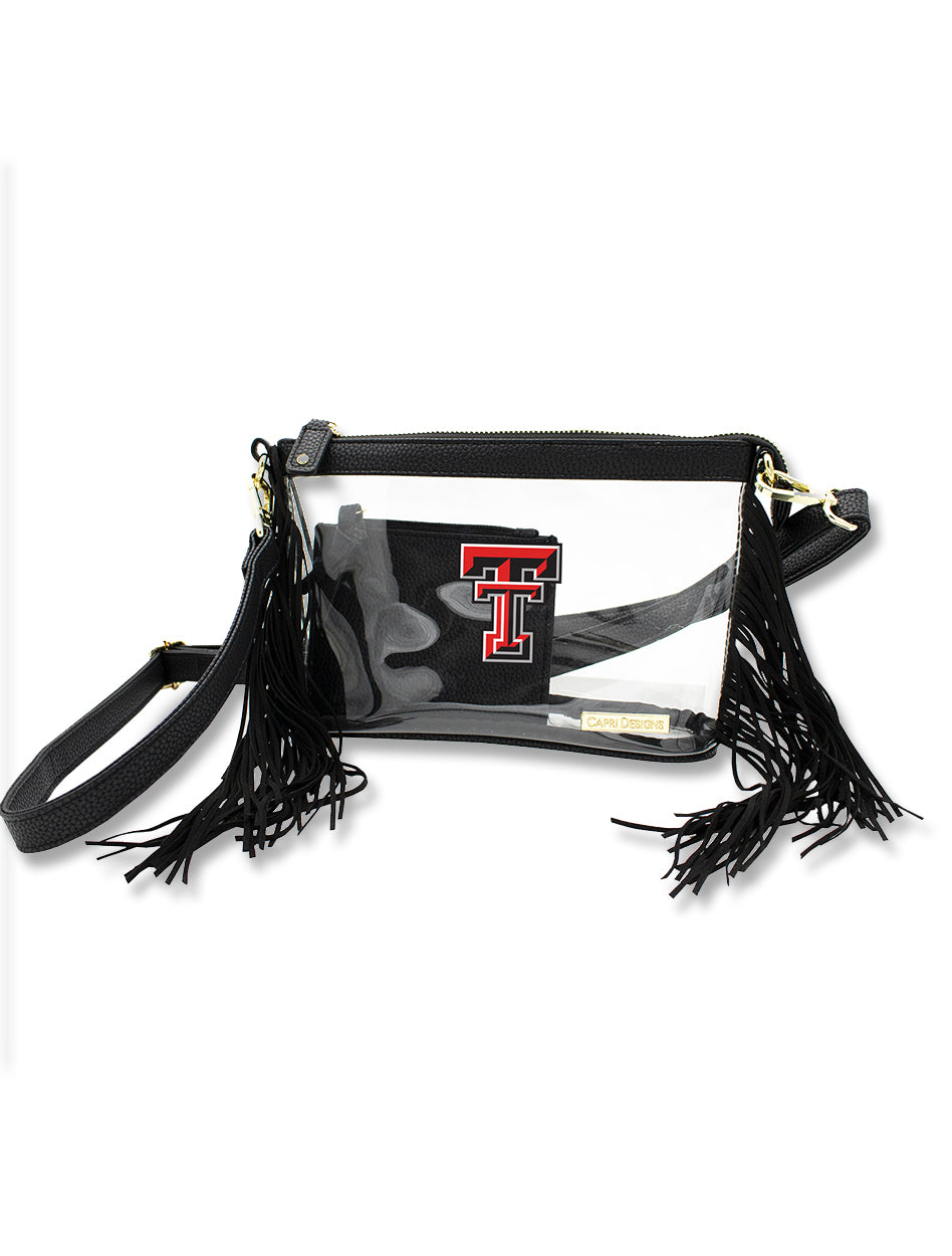 Capri Designs Clear Small Crossbody Bag, Stadium Approved with