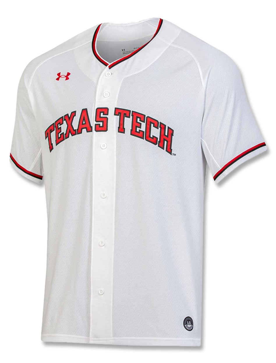 Texas Tech Red Raiders Mens Black Bullpen Baseball Jersey