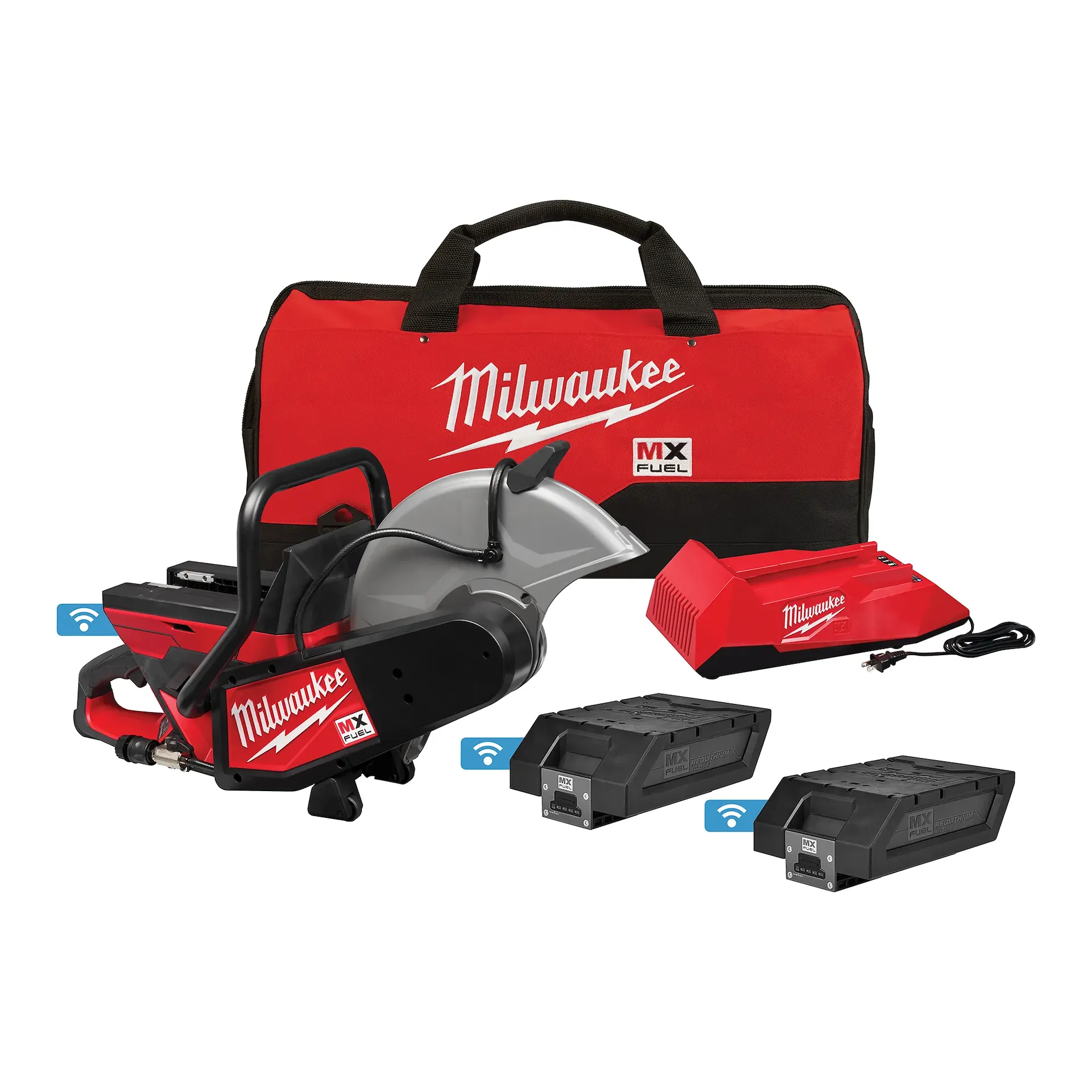 Milwaukee MXF315-2XC, MX FUEL 14" Cut-Off Saw w/ RAPIDSTOP Brake 2x 8.0Ah Kit