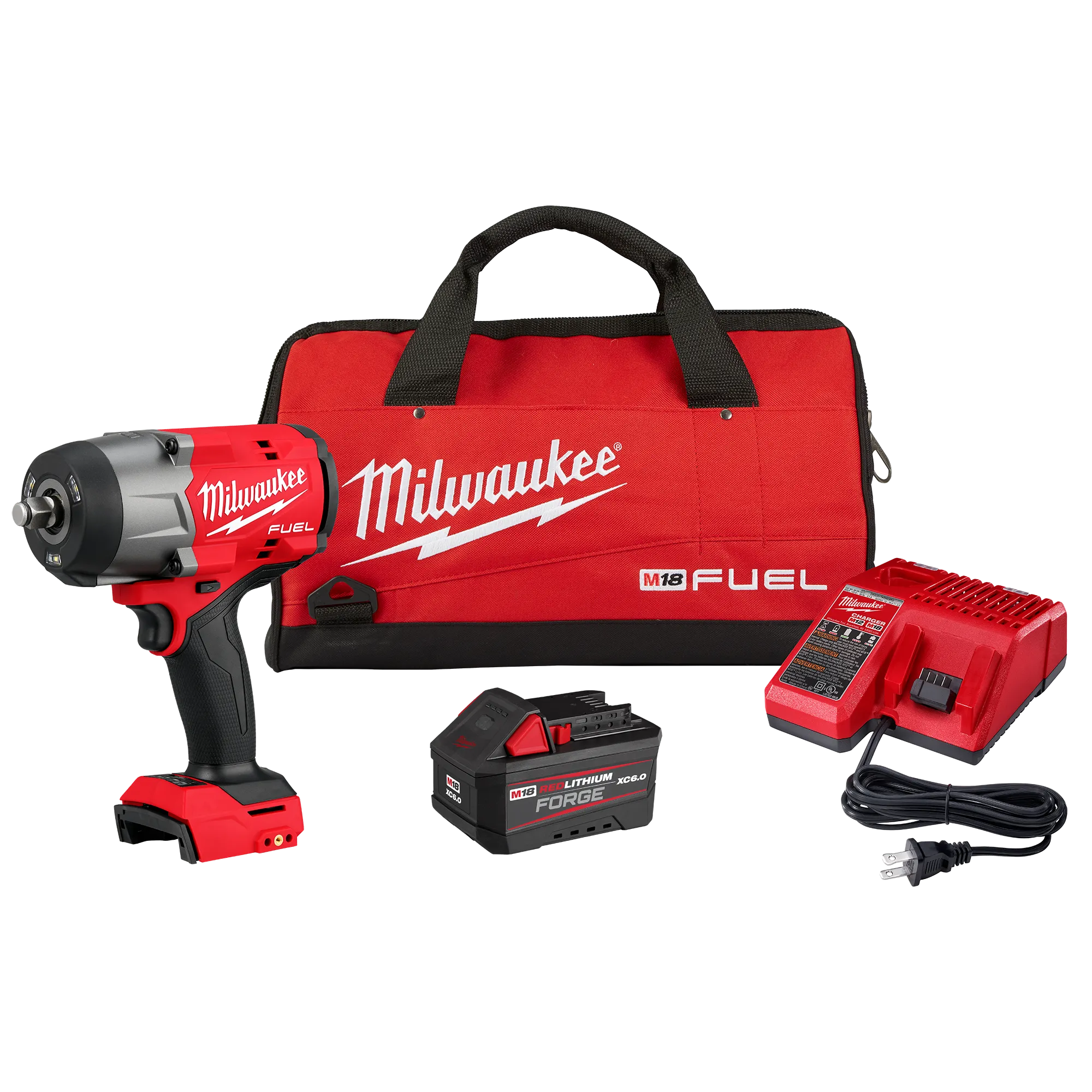 Milwaukee 2967-21F, M18 FUEL™ 1/2" High Torque Impact Wrench w/ Friction Ring FORGE™ Kit