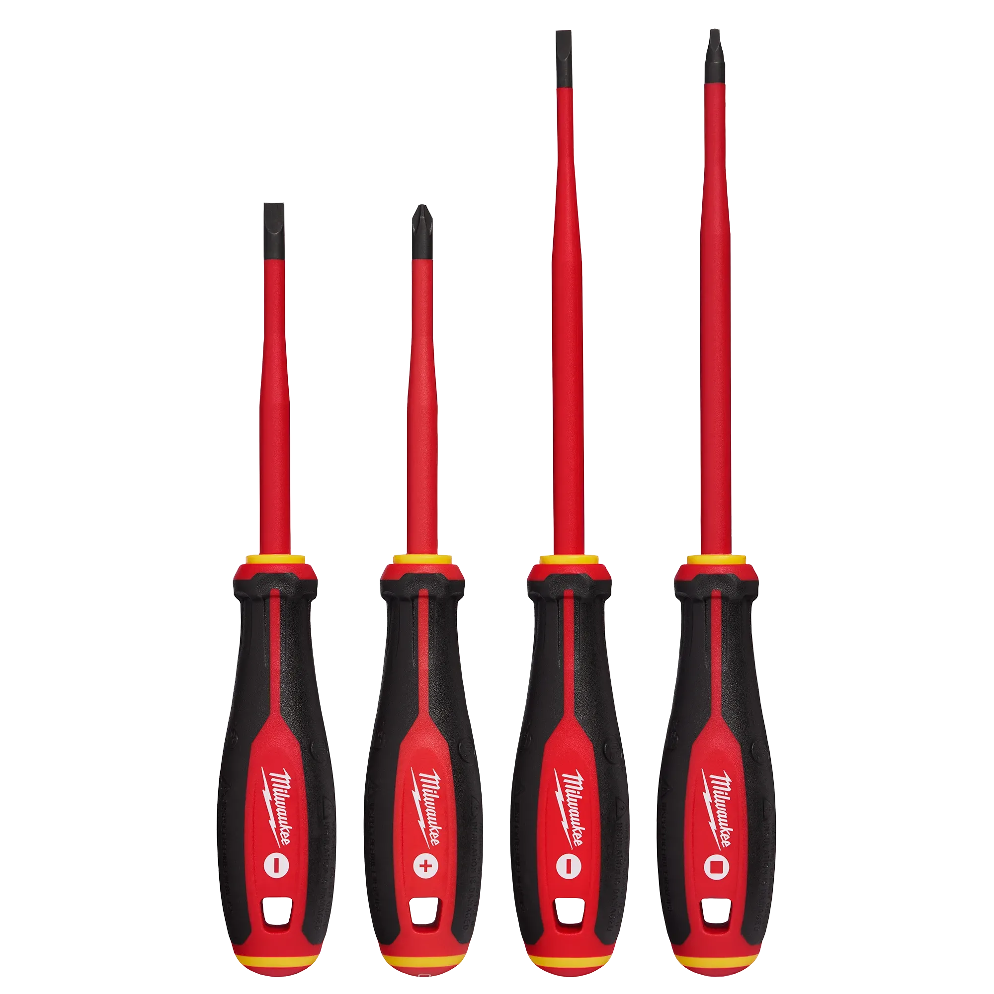 Milwaukee 48-22-2219, 4pc 1000V Insulated Slim Tip Screwdriver Set