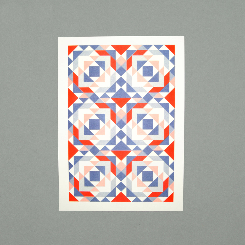 The Pattern Guild Collection 2014 mosaic pattern riso print