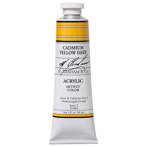 Cadmium Yellow 2oz (59ml) Acrylic Paint Tube – spokane-art-supply