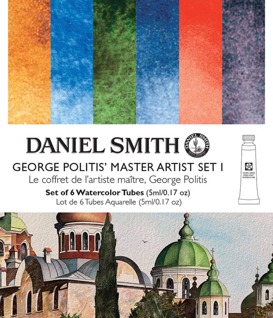 DANIEL SMITH Extra Fine Watercolor Raffaele Ciccaleni Primary & PrimaTek  Set of 6, 5ml Tubes