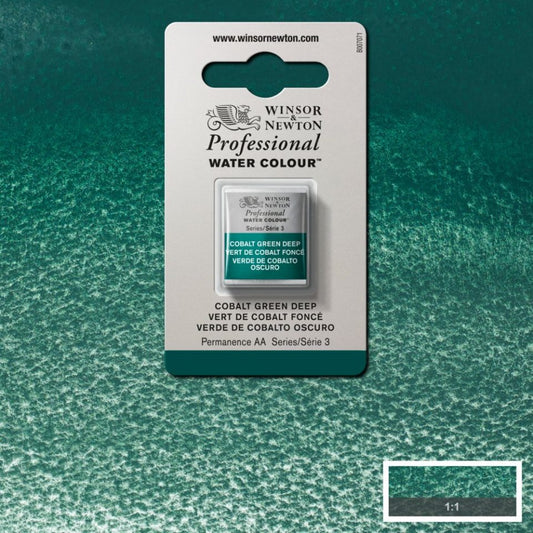 Winsor & Newton Professional Watercolor Half Pan Cobalt Turquoise Light