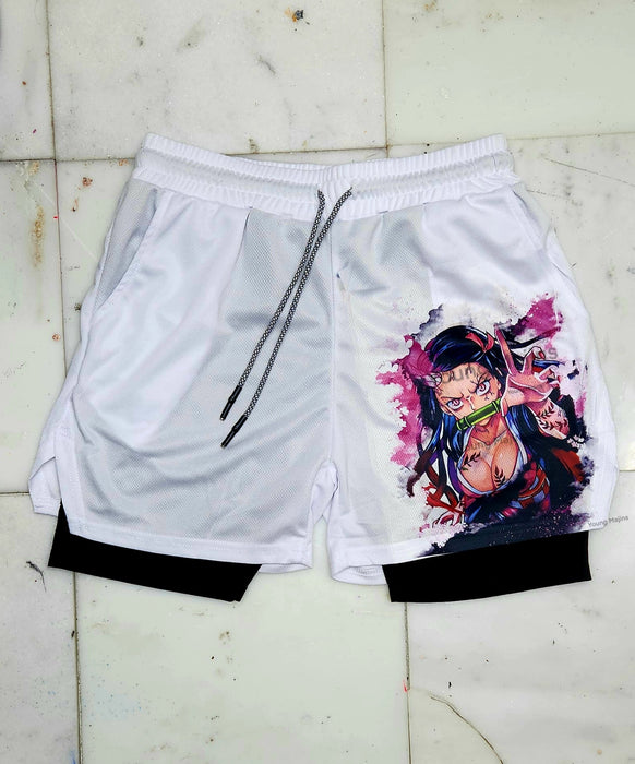 MENACING  Anime Athletic Gym Shorts  Be More Shonen