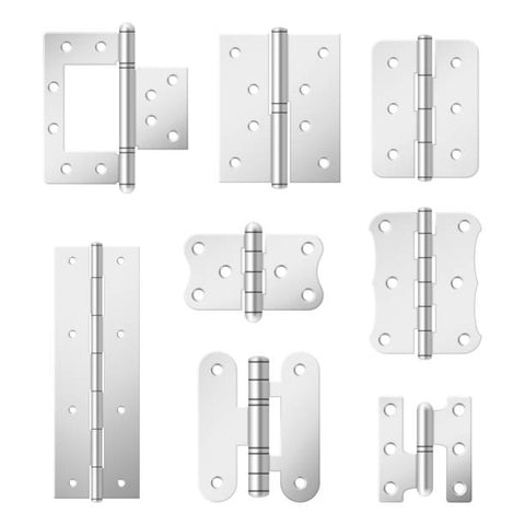 types of exterior door hinges