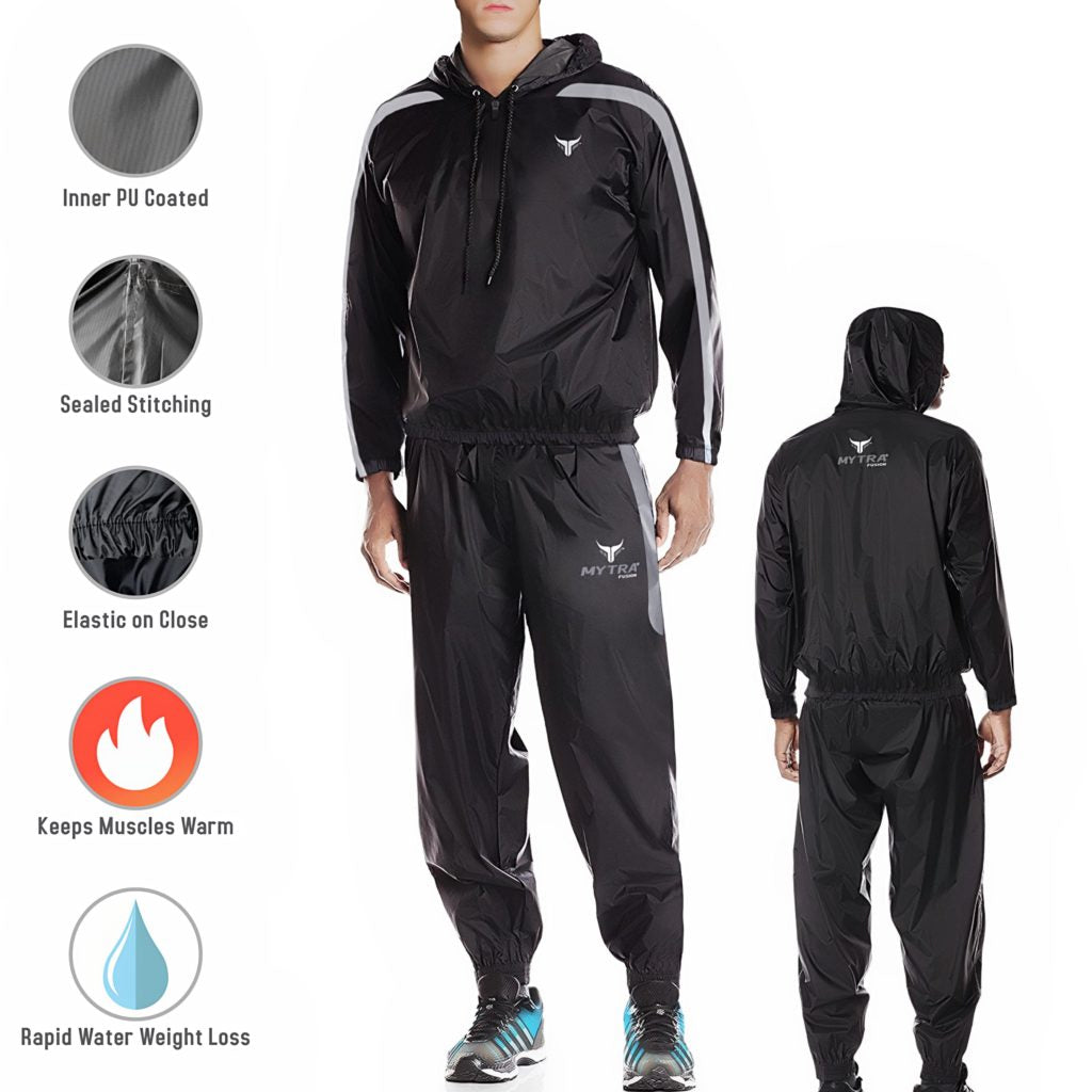 Mytra Fusion Sauna Sweat Suit Weight Loss Fitness Gym Exercise Trainin –  Mytra Fusion Ltd