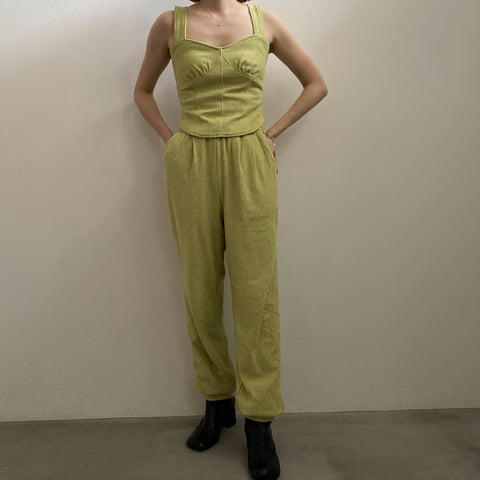 NOUNLESS ORGANIC COTTON PILE RELAX PANTS股下735cm