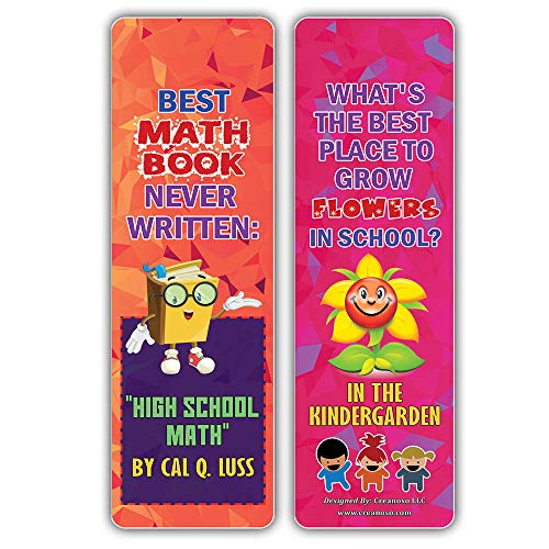 Creanoso Funny One Liners Jokes School Bookmarks Series 2 60 Pack A