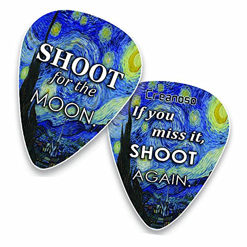 Guitar Picks (12Pack) Inspirational Dream Big Quotes