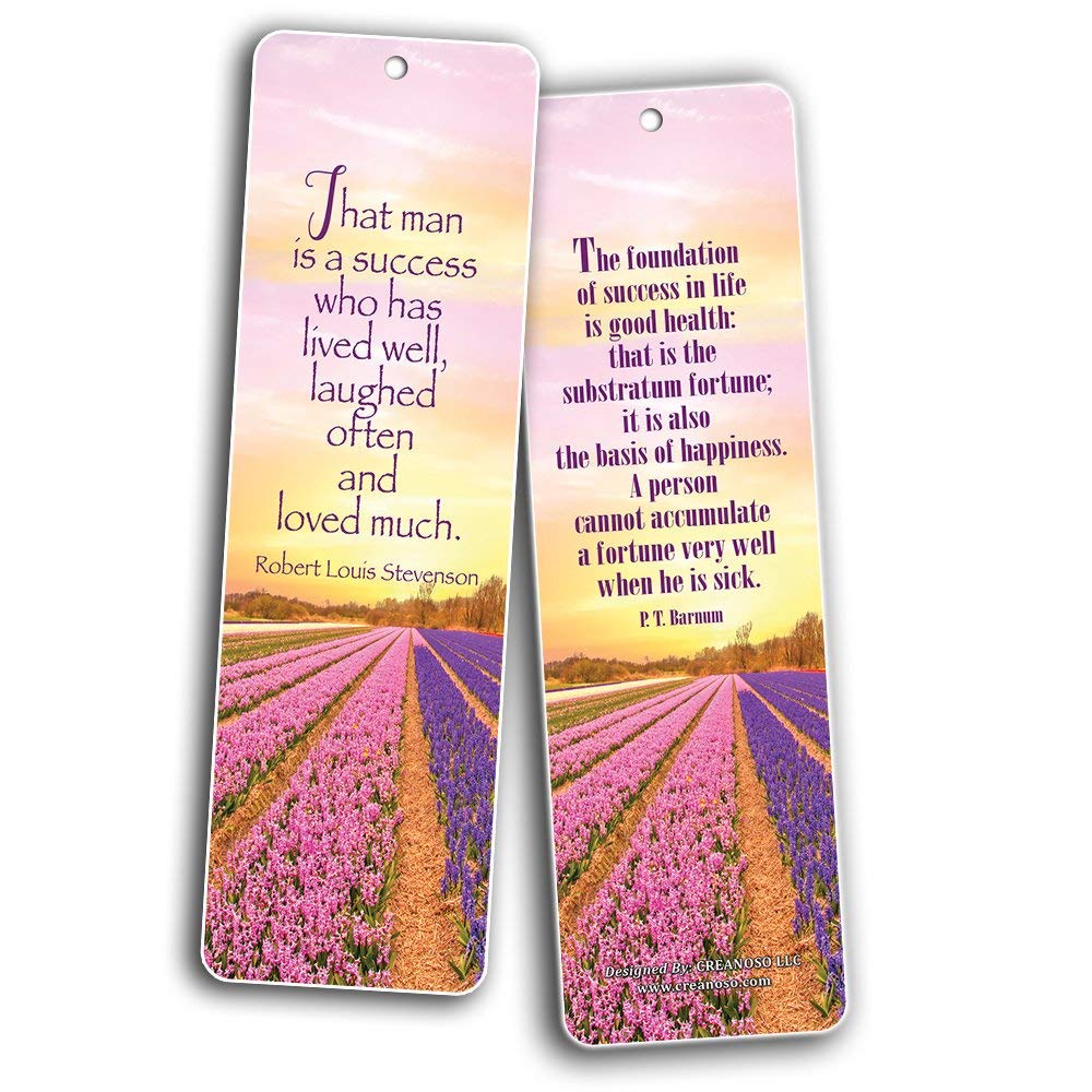 creanoso inspirational quotes bookmarks 60 pack favorite success q