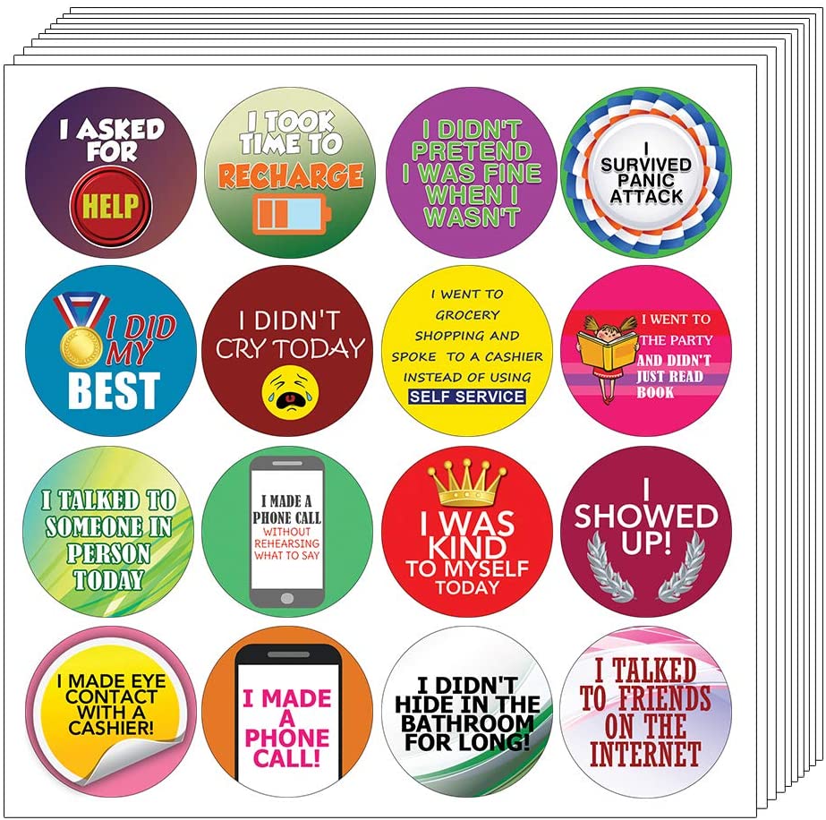 Creanoso Stickers for Adults Series 4 - Self Care (20-sheet) â€“ Achie