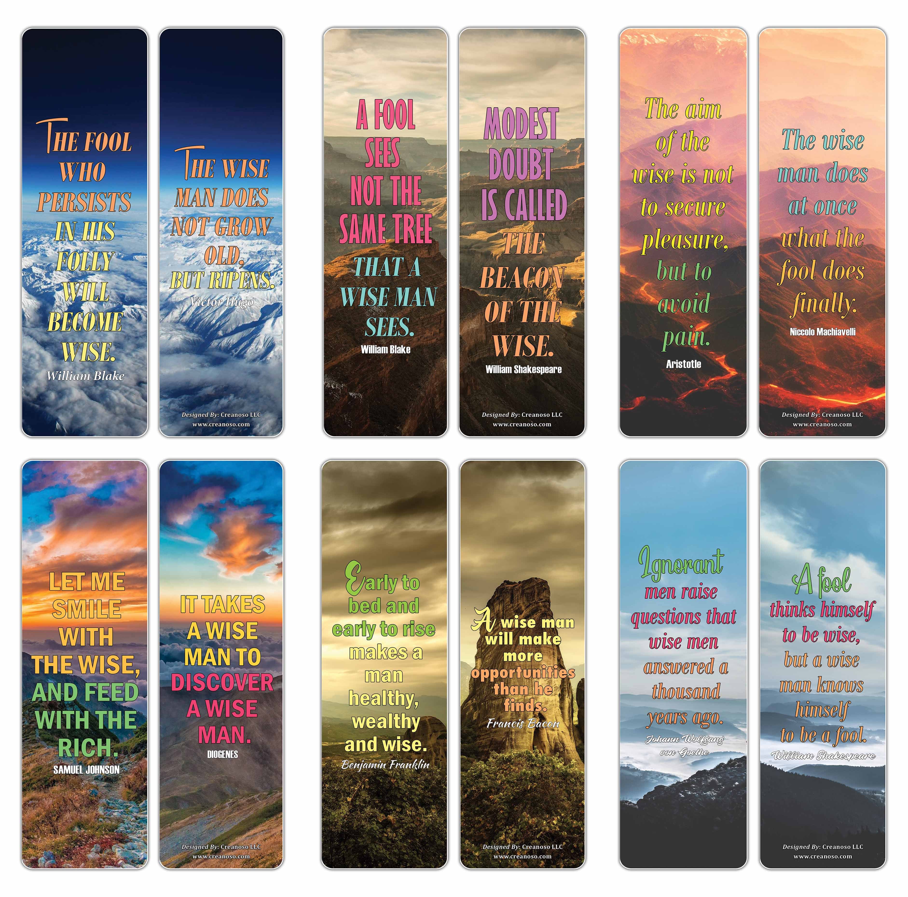 Inspirational Quotes to winners and presidents Bookmarks (60-Pack) (Wise Motivational Bookmarks Series 1 (60-Pack))